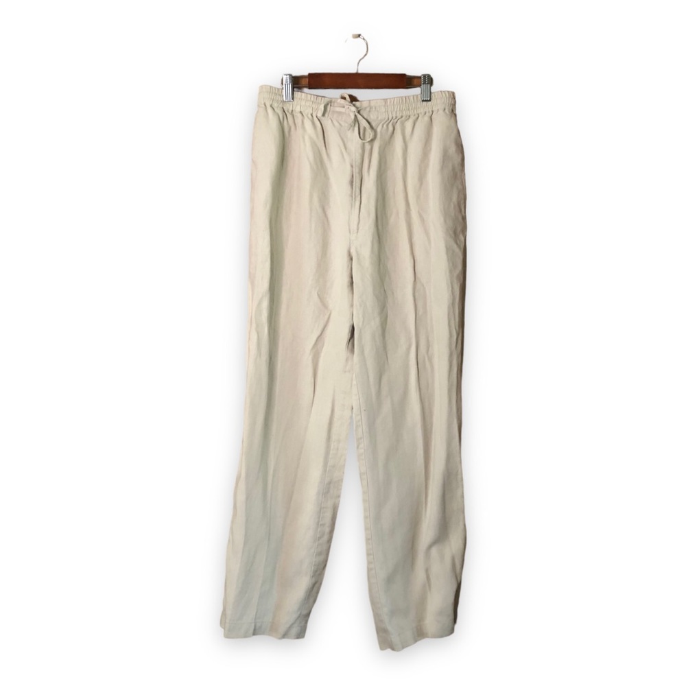 Free Territoires Light Tan Linie Drawstring Waist Pants Size Medium